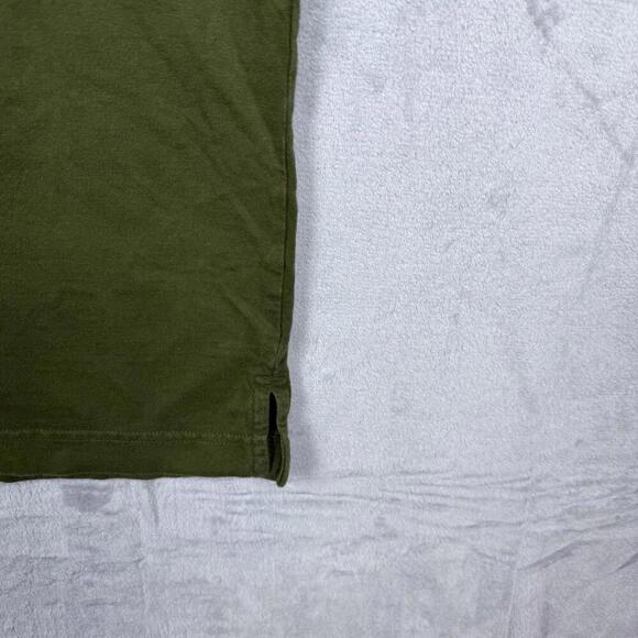 Vintage 1990s Levi's Strauss & Co T-Shirt Green Size M Embroidered Logo Classic - Picture 5 of 7